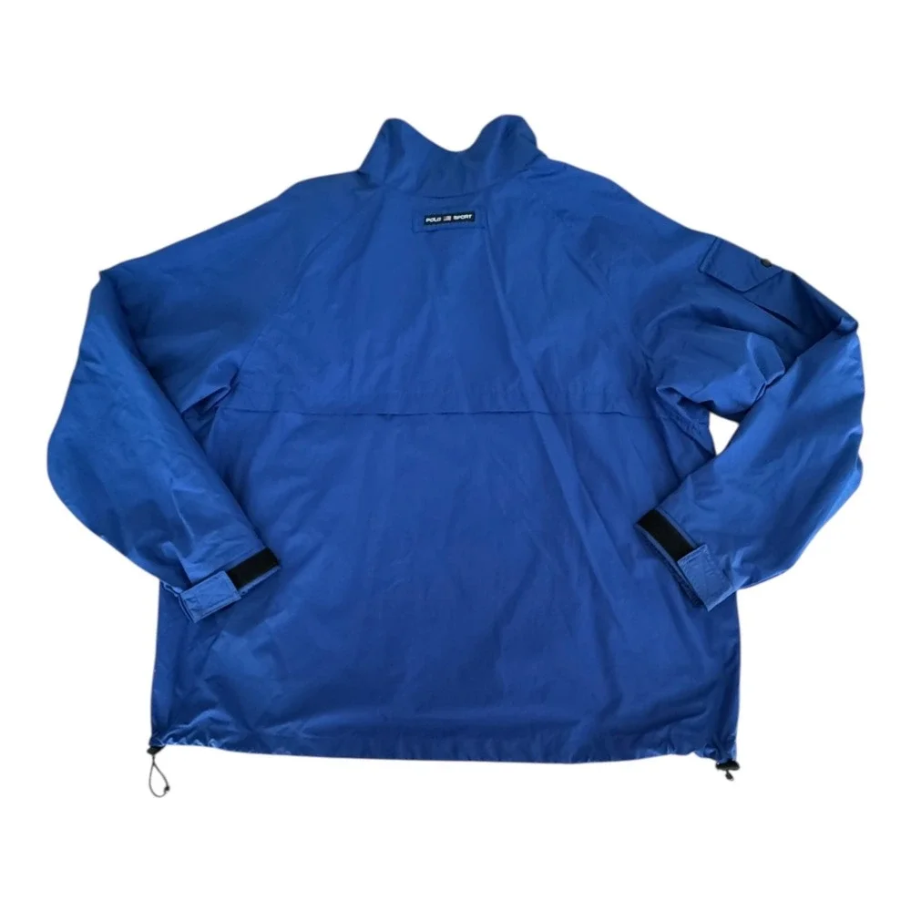 Polo Sport Ralph Lauren Jacket Mens XL Windbreaker Outdoor Shell Nylon Blue